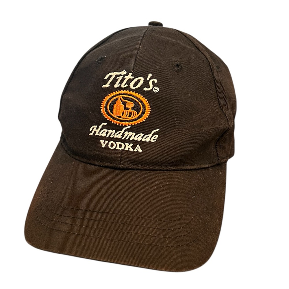 Tito’s Handmade Vodka Austin Texas Black Adjustable Strapback Hat Cap